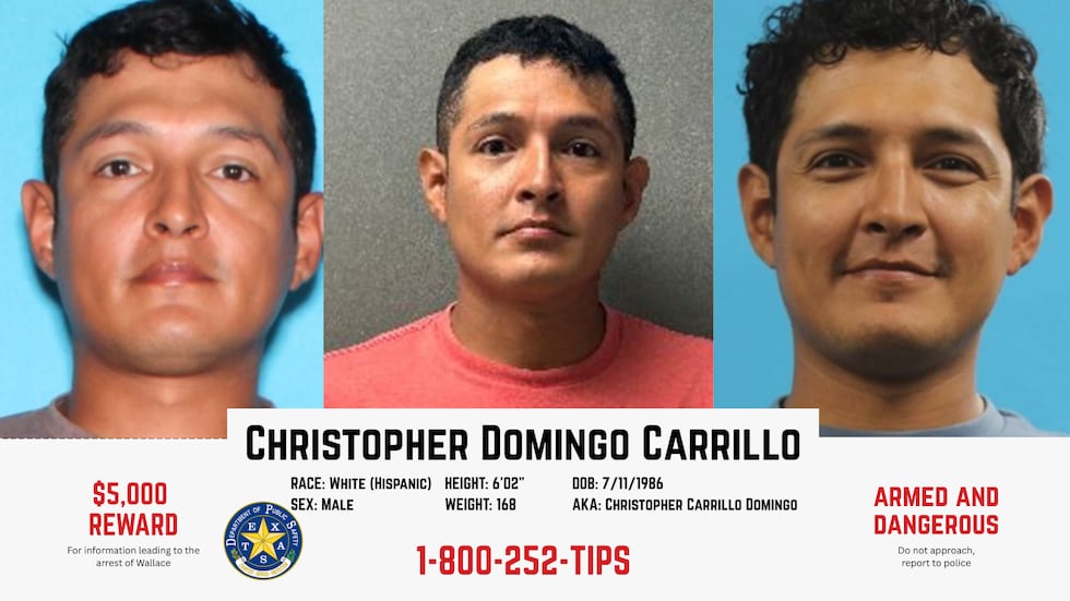 Christopher Domingo Carrillo, 39, was added to the DPS's most wanted list today.