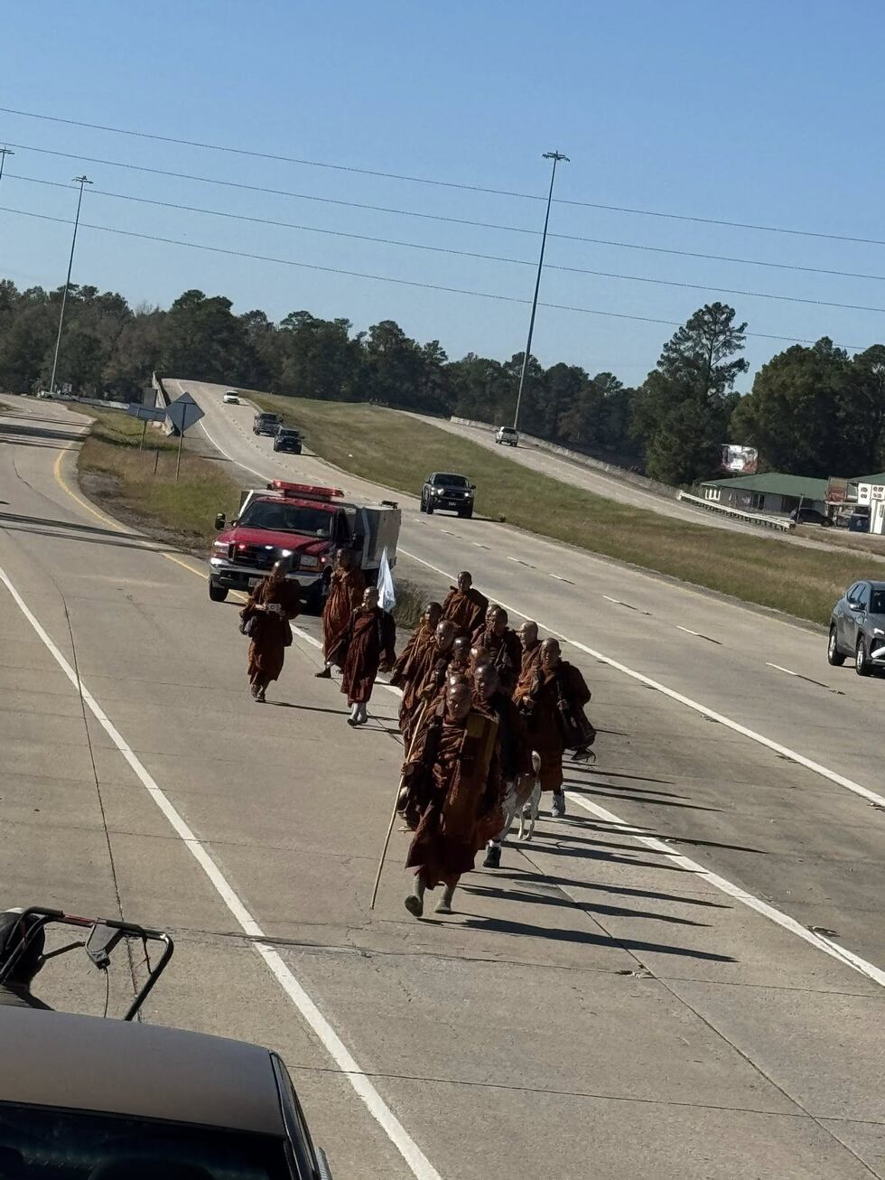 The Jasper County Sheriff’s Office is asking drivers to slow down as a group of Buddhist monks...