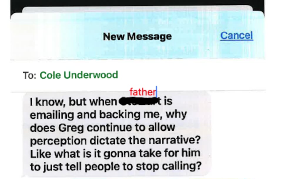 Convicted child groomer, Cole Underwood, frequently mentioned that people of influence or...