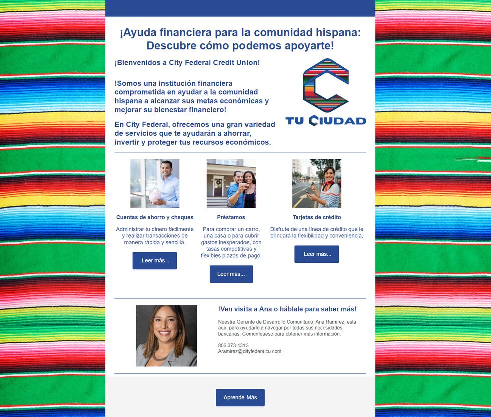 City Federal Credit Union ofrece más recursos para la comunidad hispana