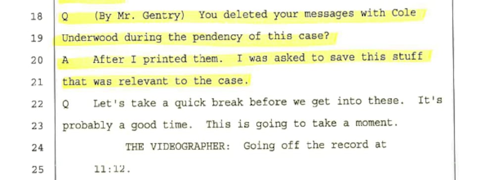 A letter from the attorneys for the plaintiff gives explicit instructions for staff to not...