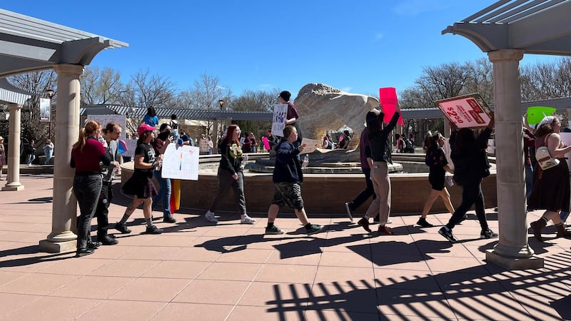 WTAMU students are protesting after the university's president denounced drag shows on campus.