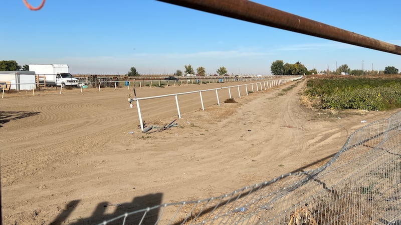 ARCHIVO – El hipódromo de La Catedral EN Wilder, Idaho, el 22 de octubre de 2025, tres días...