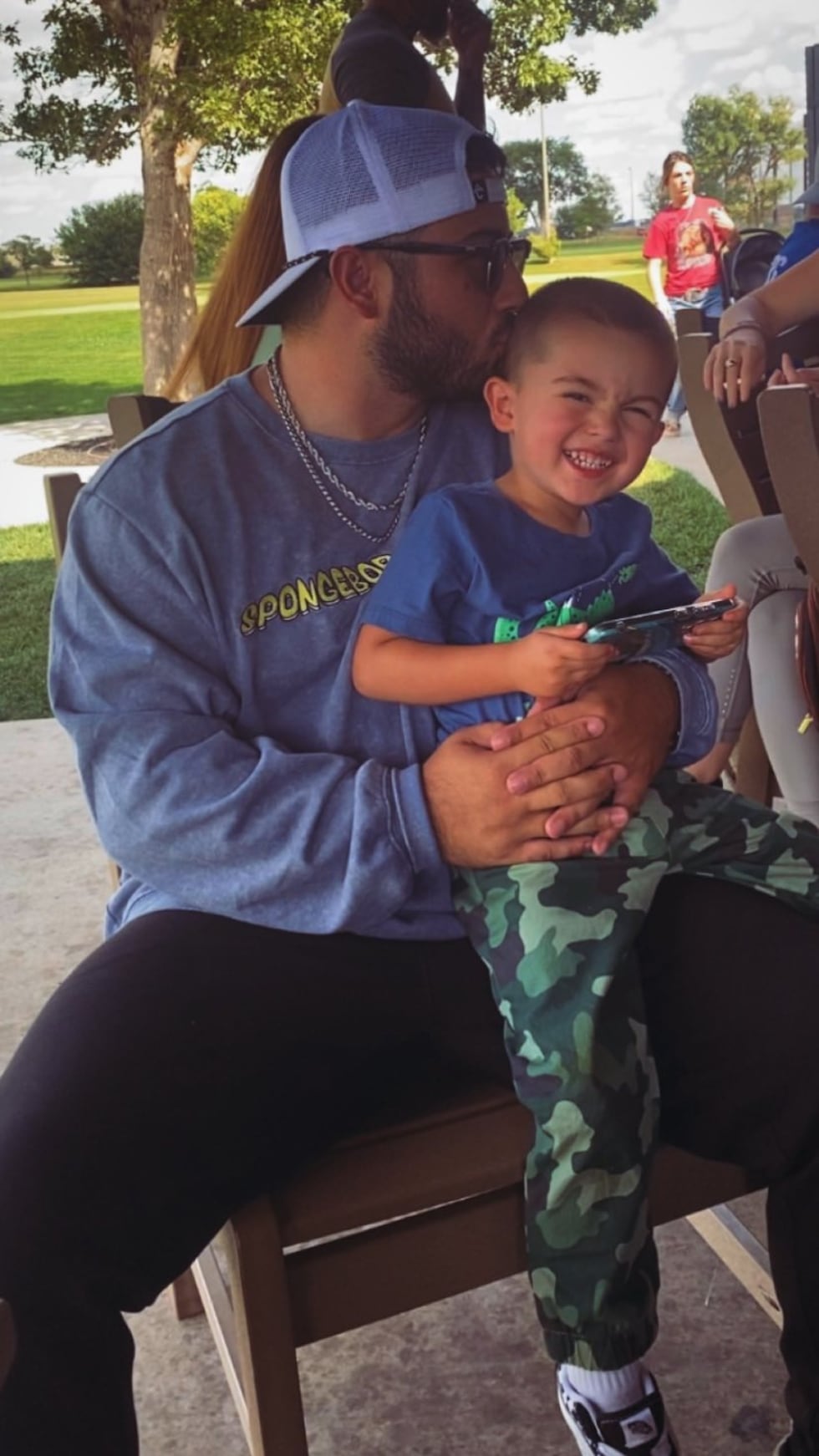 Dahrian Zamora and his son Dawson (Source: Dahrian Zamora)