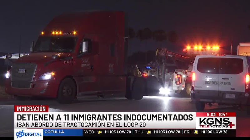 Capturan a 11 indocumentados y detienen a conductor de tráiler en un caso de tráfico de humanos