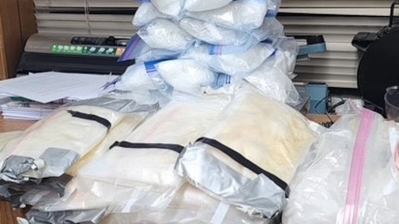 Texas Department of Public Safety officials seized 42 pounds of meth and $10,000 in cash...