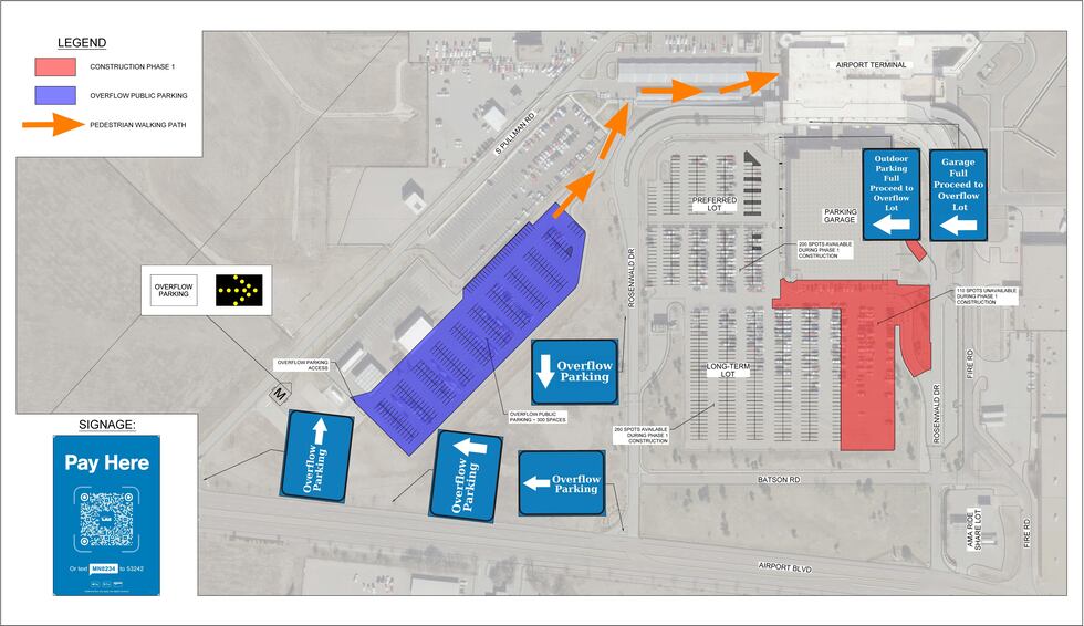 City officials say Rick Husband Amarillo International Airport will provide additional parking...