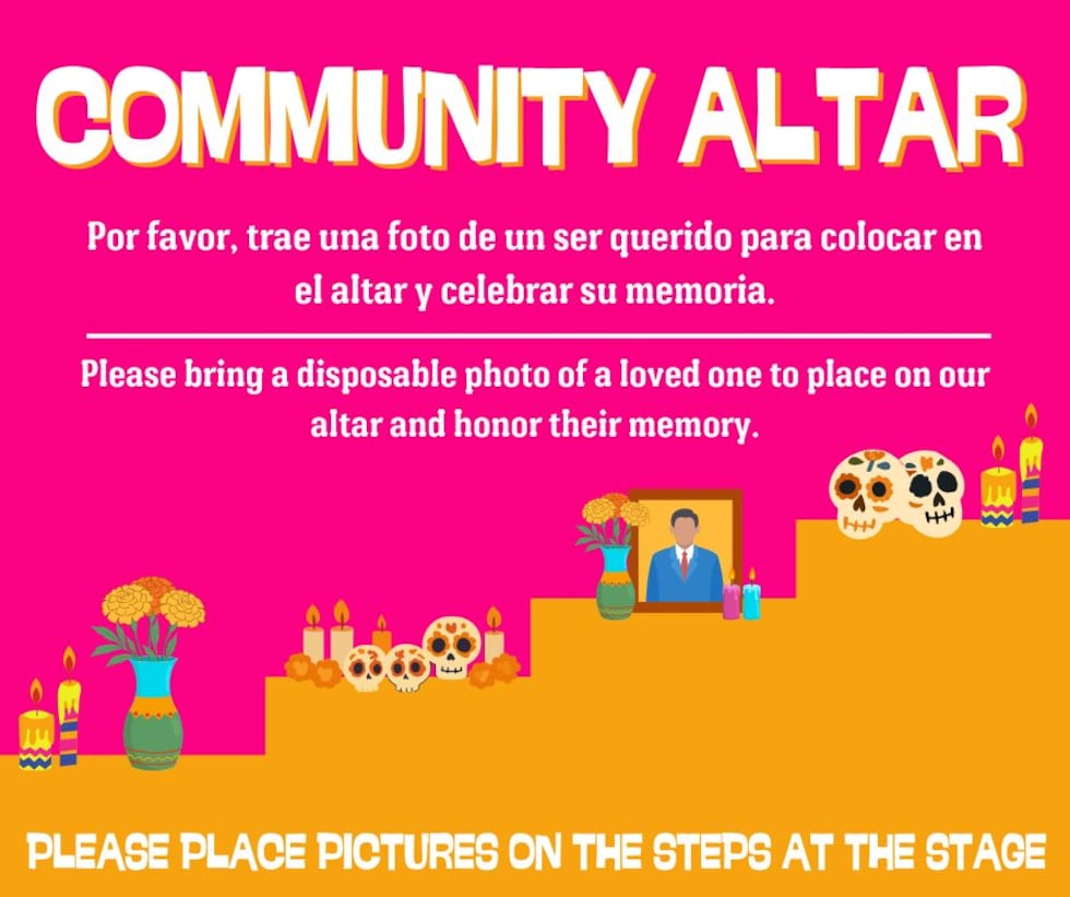 Amarillo Parks and Rec Dia de los Muertos Celebration at Sam Houston Park