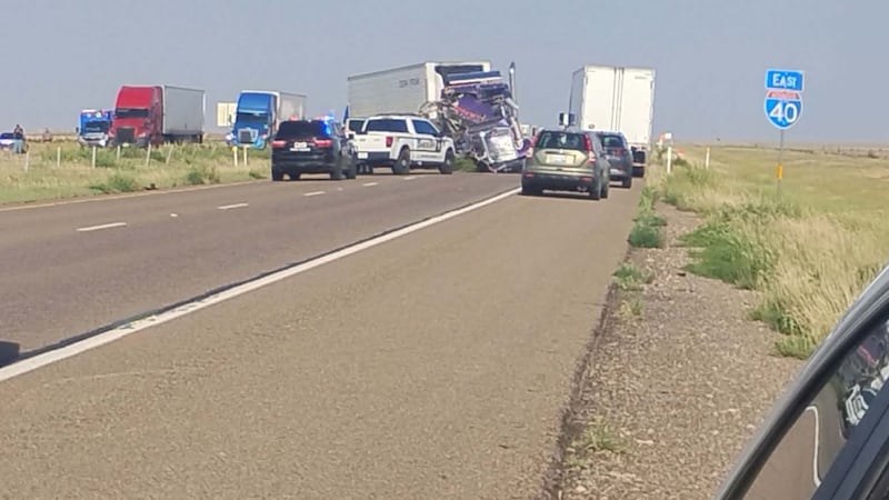 Agencies are responding to a crash near the area of I-40 and FM 1912.