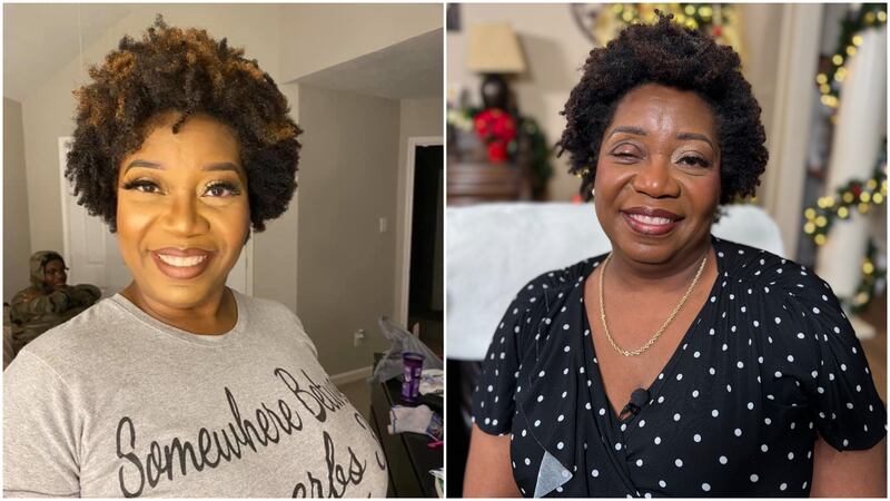 Candra Rogers antes y después del ataque