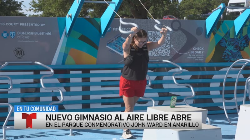 Nuevo gimnasio al aire libre abre en el parque Conmemorativo John Ward en Amarillo