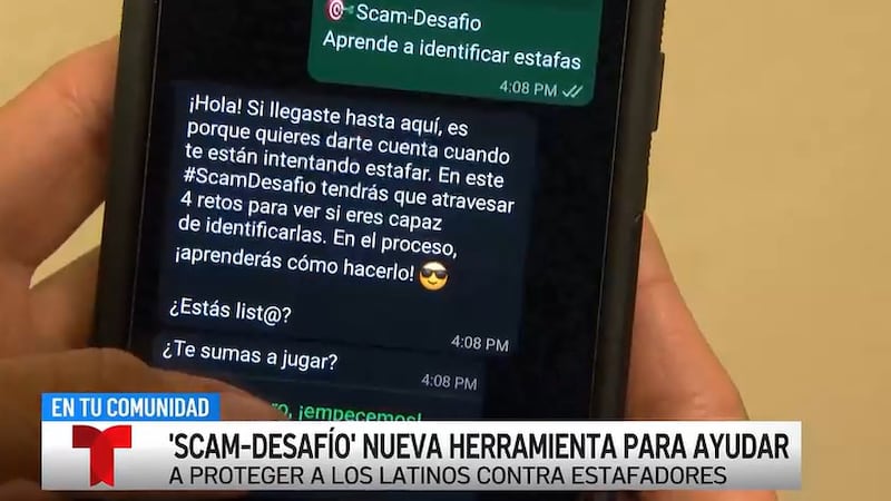 'Scam-desafío' nueva herramienta para ayudar a proteger a los latinos contra estafadores