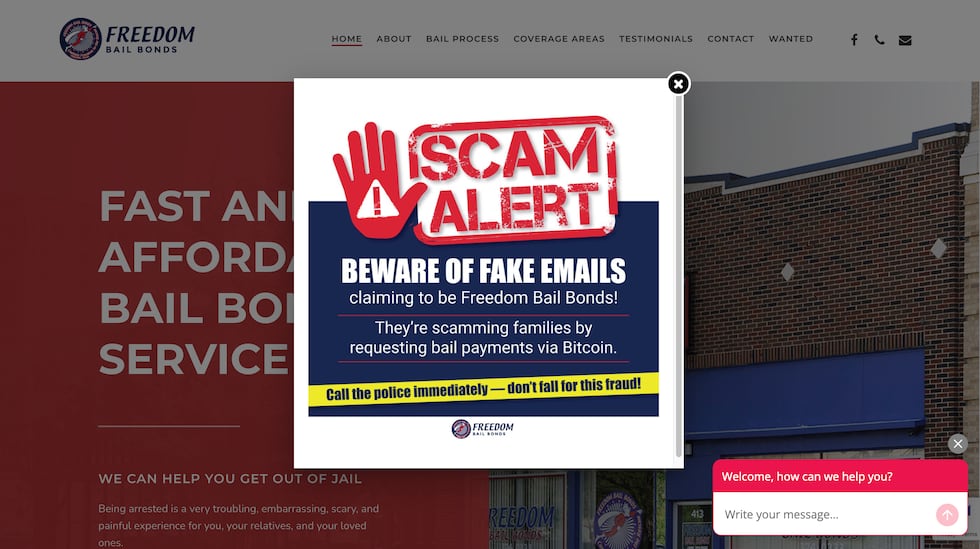 Freedom Bail Bonds in Amarillo, Texas has taken measures to warn people of a scam where...