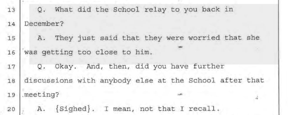 In the deposition of the victim's father, it is shown that he was told nothing about the...