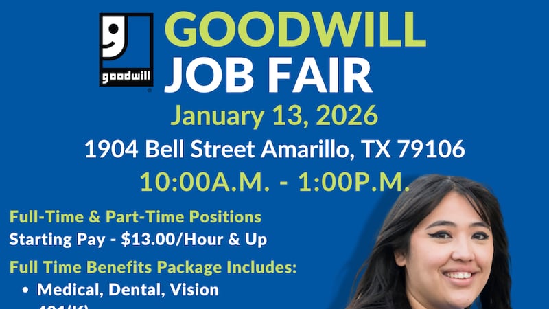 Goodwill Industries of Northwest Texas llevará a cabo una feria de trabajo el martes 13 de...