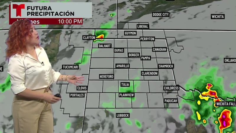 Las probabilidades de lluvia y tormentas persisten, con temperaturas más cálidas.