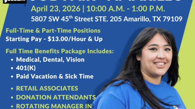 La feria de empleo de Goodwill se llevará a cabo de 10:00 a. m. a 1:00 p. m. el jueves 23 de...