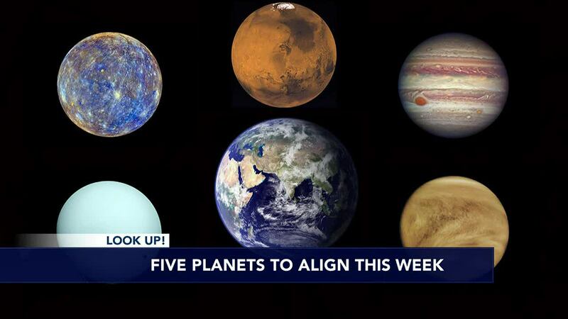 Júpiter, Mercurio, Venus, Urano y Marte, quienes permanecerán “fácilmente visibles en el...