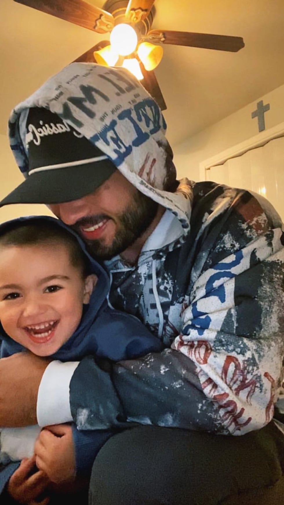 Dahrian Zamora and his son Dawson (Source: Dahrian Zamora)