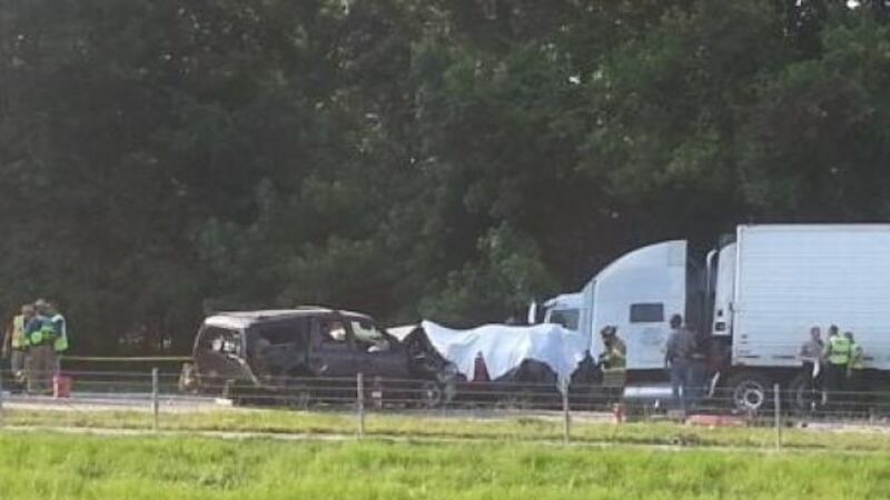 The accident happened between Bovina and Flowers on I-20 westbound around 4:40 p.m. Saturday.
