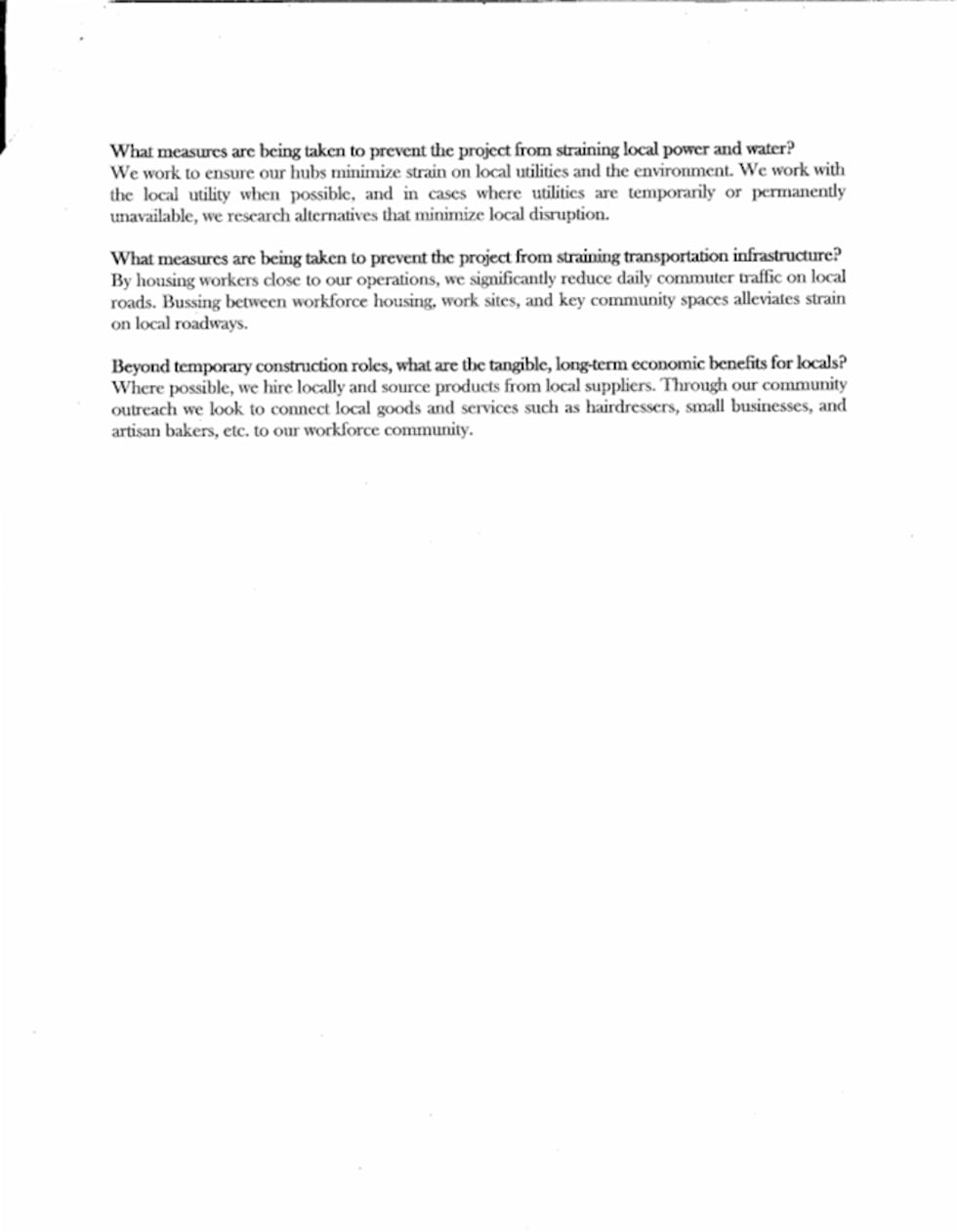 Google has contracted with a builder to construct a large housing unit in Wheeler County...