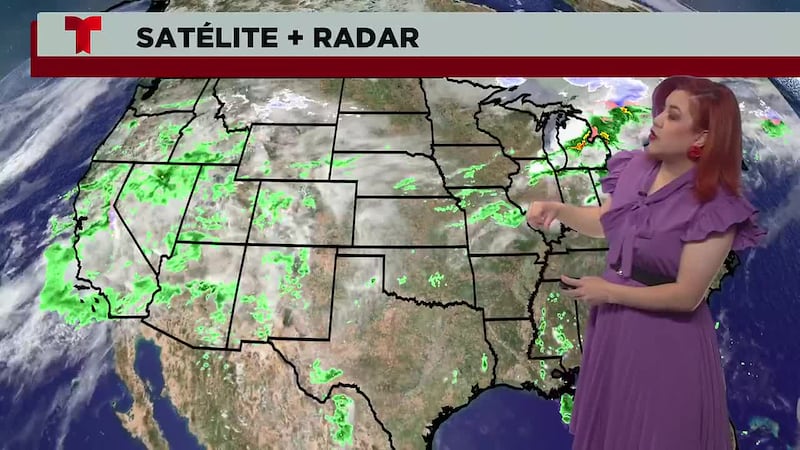 Algunas tormentas electricas en la región