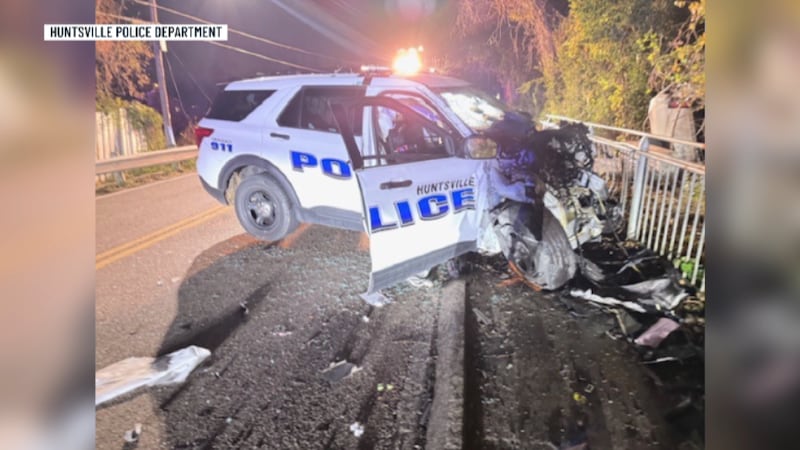 Huntsville Officer Struck Head‑On by Suspect Fleeing in Stolen Vehicle