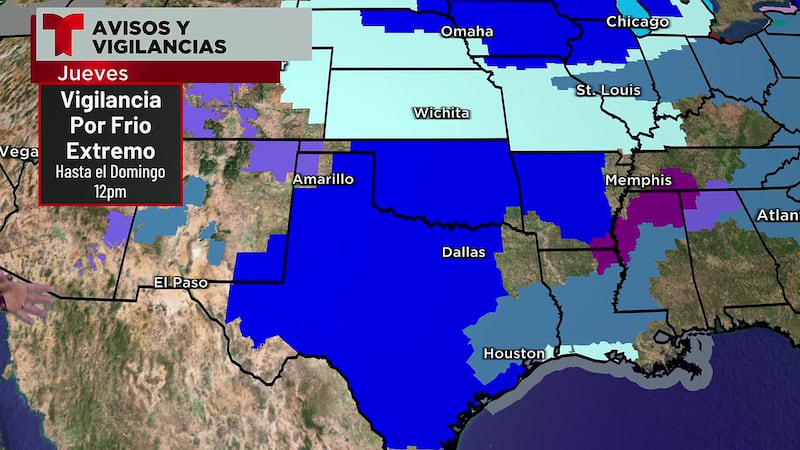 Se ha emitido una alerta de tormenta invernal para Texas.