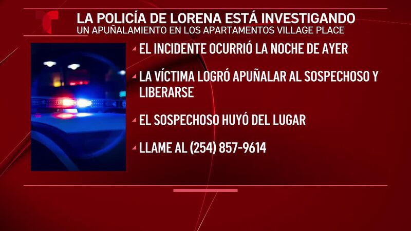 Una víctima de agresión se defiende, apuñala al agresor en Lorena, dijo la policía