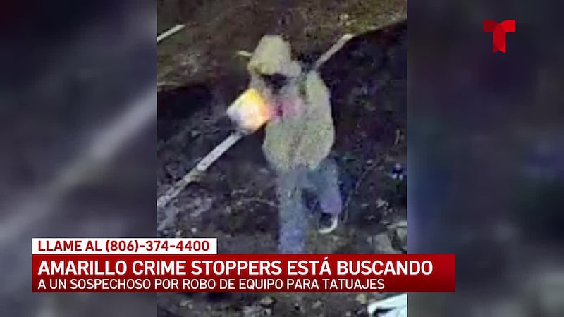 Amarillo Crime Stoppers busca al sospechoso de un robo en un local de tatuajes