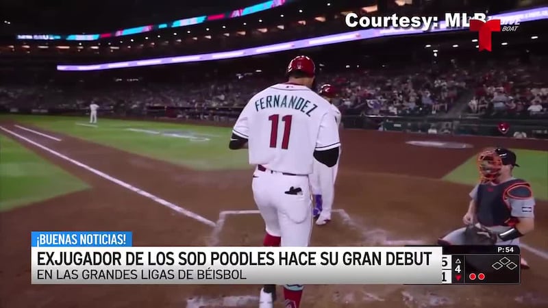 Exjugador de los Sod Poodles, José Fernández, batea dos jonrones en su debut en las Grandes Ligas