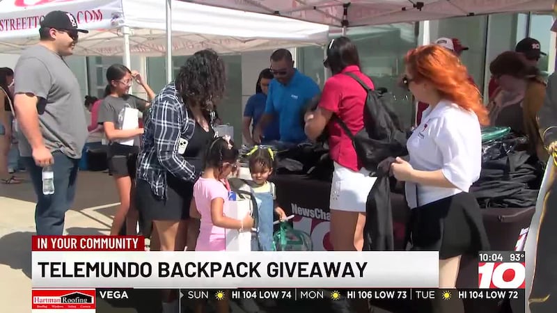 Telemundo Amarillo Backpack Giveaway for 2026 school year