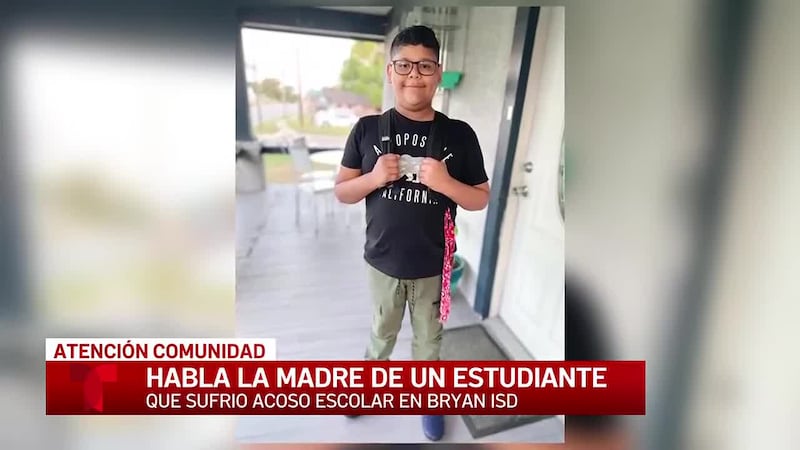 Madre de estudiante hispano de Bryan habla tras el acoso escolar que sufrió su hijo