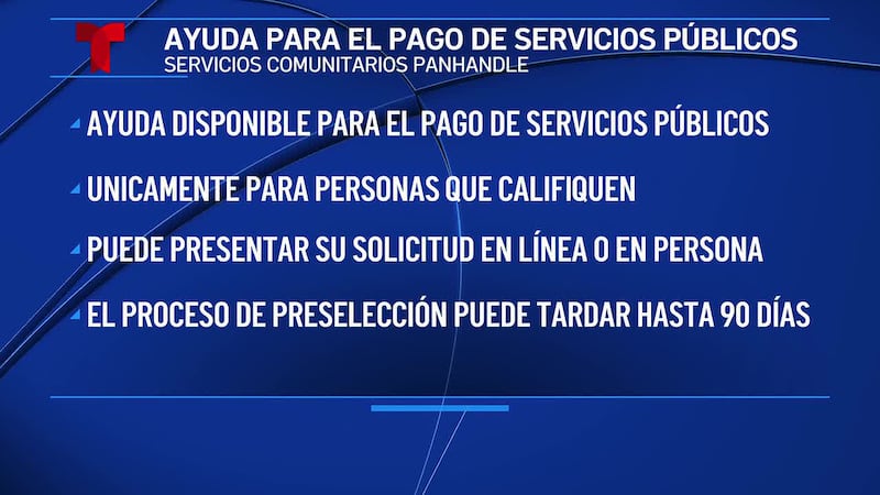 Panhandle Community Services ofrece ayuda con servicios públicos