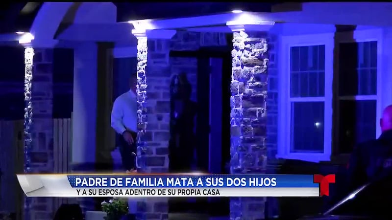 Un padre de familia mató a su esposa y a sus dos hijos adentro de su propia casa localizada en...