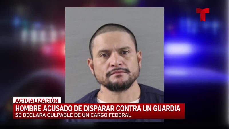 Un hombre acusado de disparar contra un guardia de seguridad en junio se ha declarado culpable